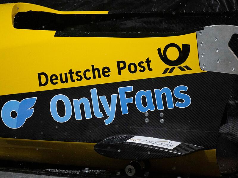 Werbung auf dem Bob von Lisa Buckwitz