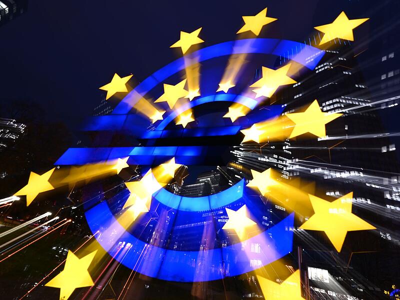 Euro-Skulptur in Frankfurt am Main
