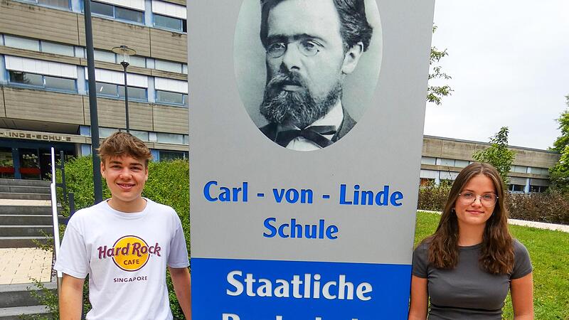 Das sind die Schulbesten: Silas St&uuml;binger und Samia Herath.