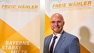 Fabian Mehring, designierter bayerischer Digitalminister, aufgenommen nach einer Sitzung der Landtagsfraktion der Freien Wähler.