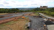 Zu Besuch auf Coburgs h&ouml;chster Baustelle: Der Verkehrslandeplatz auf der Coburger Brandensteinsebene wird f&uuml;r gut sieben Millionen Euro saniert.