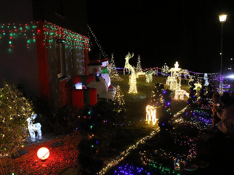 Weihnachtshaus im Itzgrund: Mehr als 40.000 Lichter