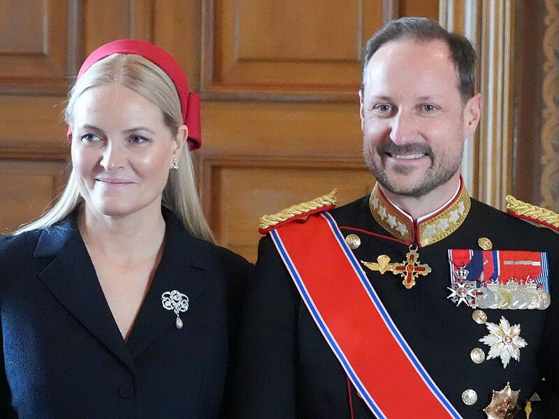 Das norwegische Kronprinzenpaar Mette-Marit und Haakon