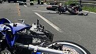 Motorradunfall bei Baiersdorf - zwei Schwerverletzte Motorradunfall, Unfall zwischen zwei Motorrädern