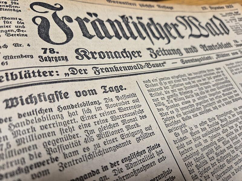 R&uuml;ckblick Zeitung