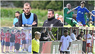 Oberlauter um Trainer Florian Schubert und Pfarrweisach um Coach Daniel Schneidawind (oben, von links) greifen oben an, die Krecktaler von Patrick Paul und Tayfun Özdemirs SV Bosporus liegen im Mittelfeld.