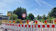 Zwischen Schwimmbadweg und Großgressinger Straße ist die B 22 in Ebrach voll gesperrt — und zwar noch eine ganze Weile.