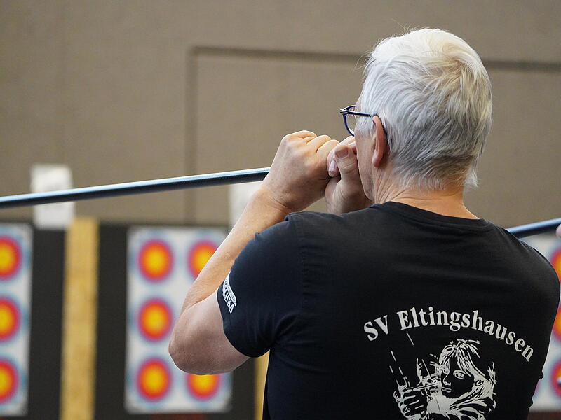 Bezirksmeisterschaft im Blasrohrschie&szlig;en in Oerlenbach
