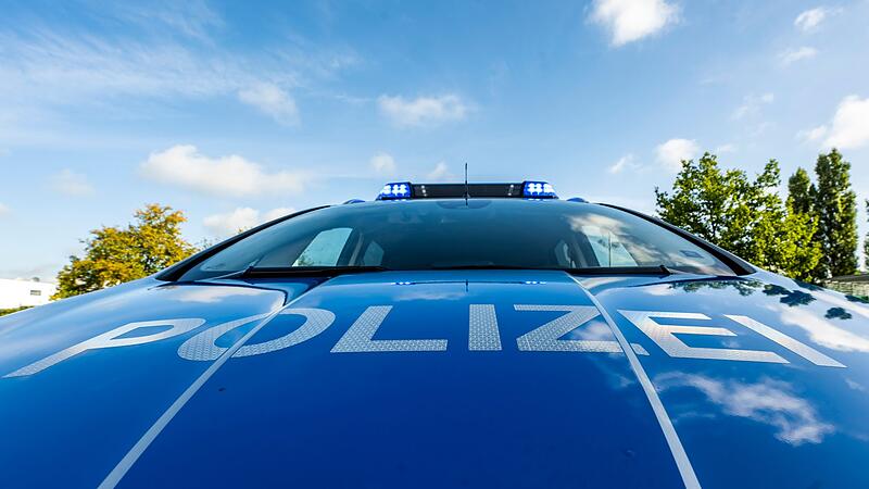 Ein Streifenwagen der Polizei Ein Streifenwagen der Polizei