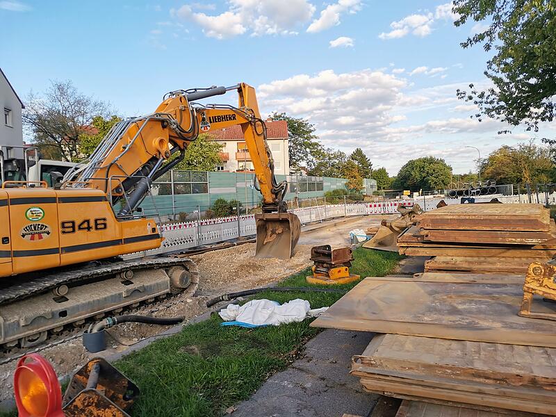 Baustelle Forchhheimer Straße In der Forchheimer Straße sind die Bauarbeiten in vollem Gang. Das Gute: Alles läuft nach Plan.