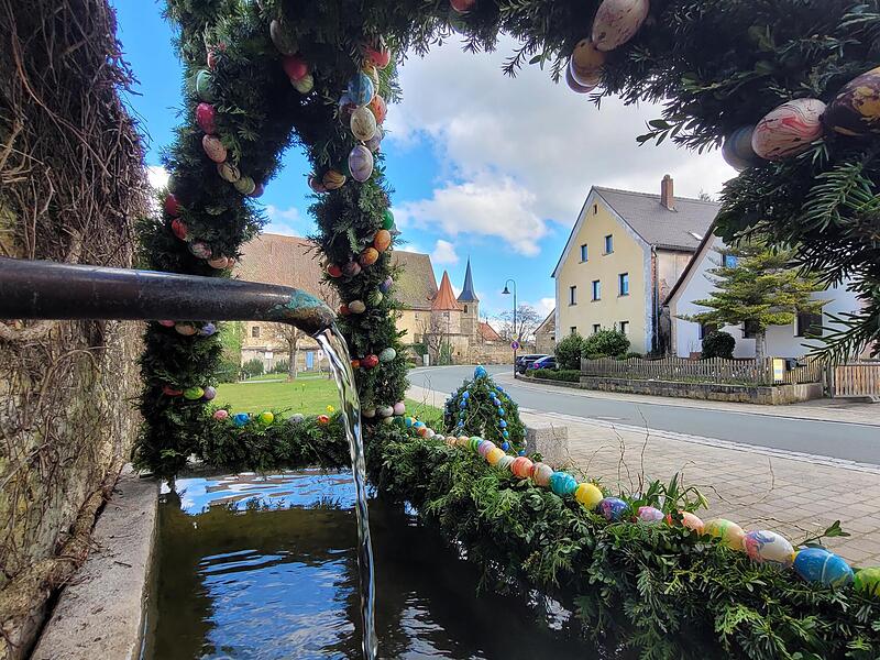 Magisches Osterwasser flie&szlig;t auch in Wiesenthau.Forchheim & Fr&auml;nkische Schweiz