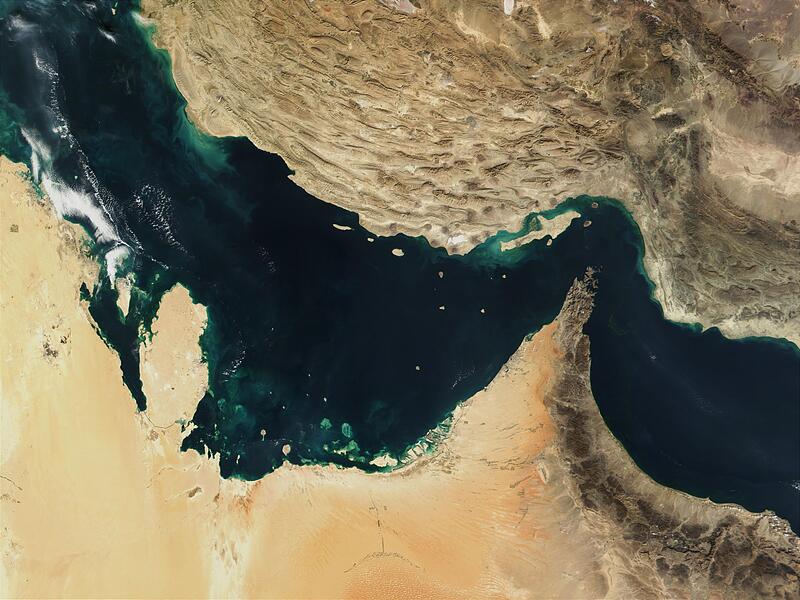 Satellitenaufnahme des Persischen Golfs Satellitenaufnahme des Persischen Golfs