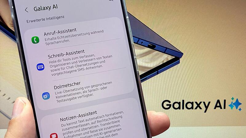 Die Galaxy-AI auf einem Smartphone der S25-Reihe. Die AI ist bei Samsung immer an einem Symbol mit mehreren Sternen erkennbar.