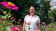Kateryna Kaidashova will mit ihrem Projekt „Bloom & Bee“ die Welt verbessern.  Sie beginnt in Bamberg.