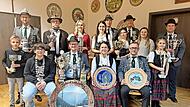Dies sind die Majest&auml;ten und Pokalgewinner 2026 der Pinzberger Bavaria-Sch&uuml;tzen.