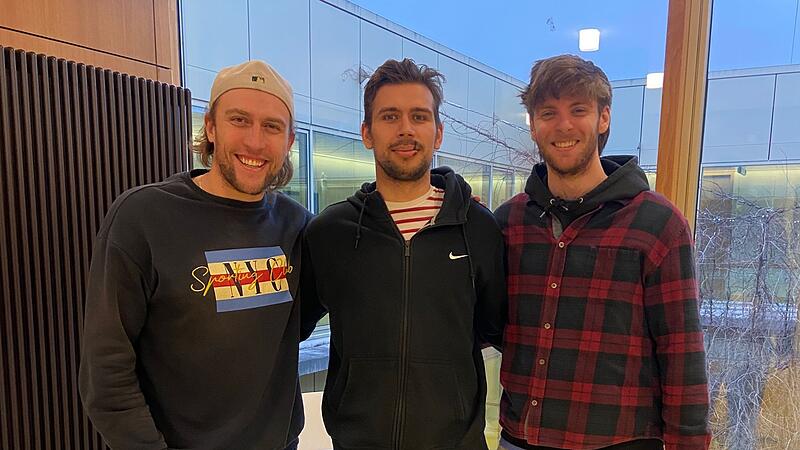 H&ouml;chstadt Alligators besuchen verletzten Michail Guft-Sokolov im Krankenhaus