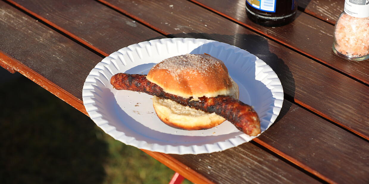 Schmeckt das? Hier kommt der Coburger-Bratwurst-Krapfen!