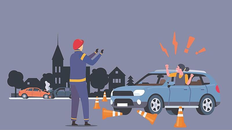 Die Frau ignorierte die Stra&szlig;ensperrung, fuhr direkt auf den Feuerwehrmann zu und touchierte ihn.Forchheim & Fr&auml;nkische Schweiz