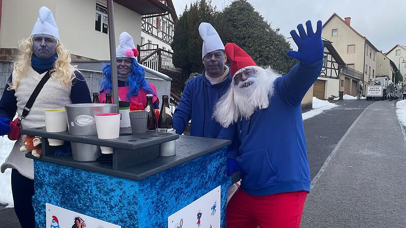 Ausgelassene Stimmung herrschte beim Rosenmontagsumzug in Stangenroth.