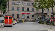 Einsatz Bahnhof in Kronach - Person im Gleisbett