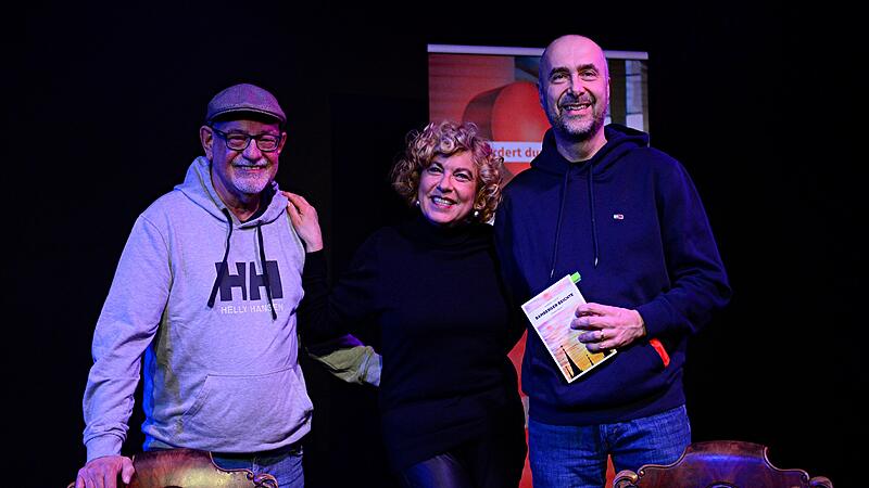 Thomas Pregl, Heike Mallad und Harry Luck beim Bamberger Literaturfestival