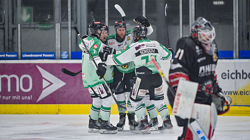 Was f&uuml;r eine Teamleistung: Die H&ouml;chstadt Alligators schocken den ECDC Memmingen und feiern am H&uuml;hnerberg den dritten Sieg in Folge.