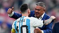 Lionel Messi und Claudio Tapia Lionel Messi und Claudio Tapia