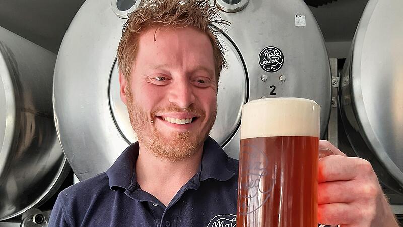 Ein vollmundiges Festm&auml;rzen hat Rob Smith von der Brauerei Malzschmied f&uuml;r das Freischie&szlig;en gebraut.