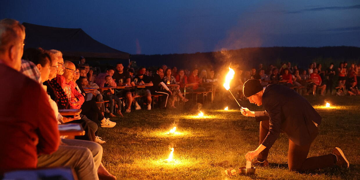 Fire spectacle: Serenade in flames enchants Marktleugast