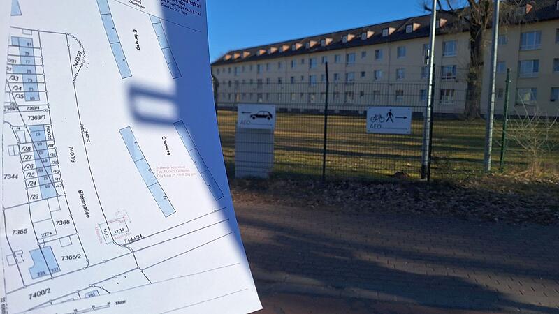 Telefonmast Ankerzentrum Auf den Plänen, die den Anwohnern zugeschickt wurden, ist die Position des geplanten Telefonmastes zu sehen. Er soll direkt an der Birkenallee auf dem Gelände des Ankerzentrums errichtet werden.