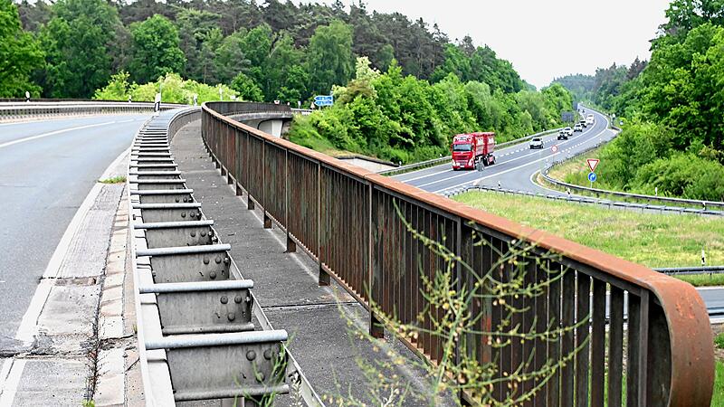Br&uuml;cke auf B22 in Richtung Strullendorf wird abgerissen