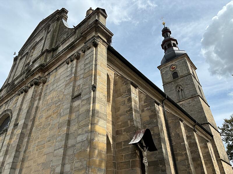 Die St.-Georgs-Kirche in Höchstadt. Die St.-Georgs-Kirche in Höchstadt.