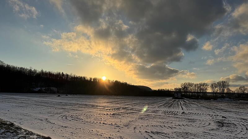 Sonnenuntergang &uuml;ber dem Bausenberg, Coburg