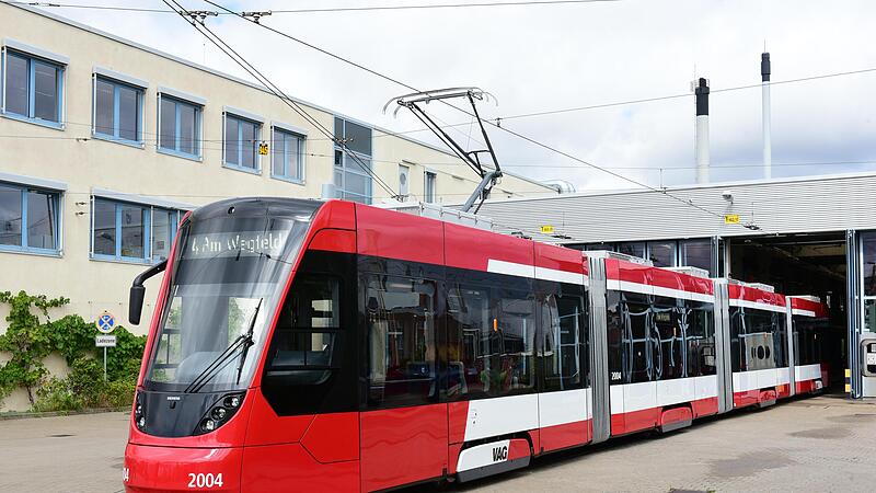 Die VAG pr&auml;sentiert ihre neuen Stra&szlig;enbahnen vom Typ Avenio.