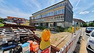 Diese Baustelle hat zwei Firmen in den Abgrund gerissen: Adam-Stegerwald-Stra&szlig;e in Bamberg.