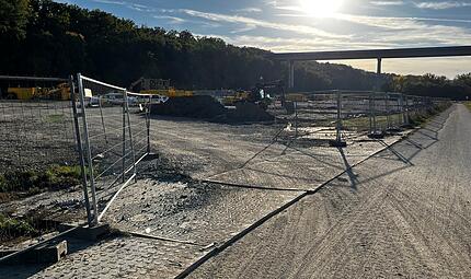 Südlink-Baustelle bei Münnerstadt Südlink-Baustelle bei Münnerstadt