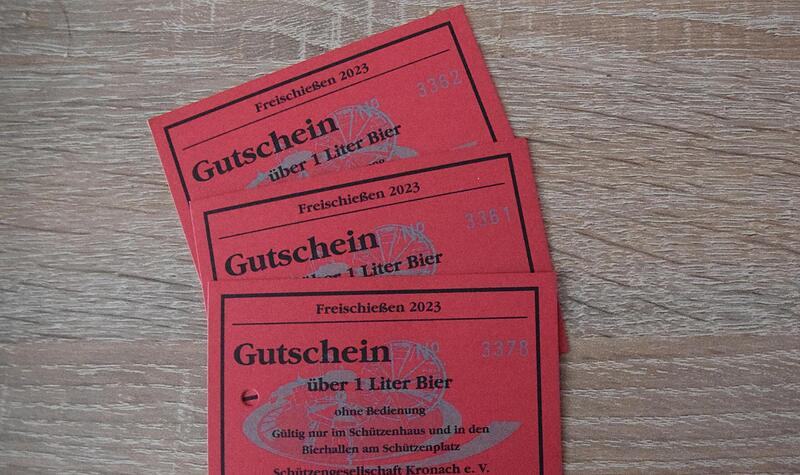 Mit Bier- und Bratwurstmarken machen sich viele Kronacher gegenseitig eine Freude &ndash; beim Einl&ouml;sen gelten dieses Jahr aber besondere Regeln.
