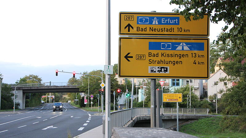 Auf dem Schild an der Seger-Kreuzung steht &bdquo;A&nbsp;7 Erfurt&ldquo;. Es m&uuml;sste &bdquo;A 71 Erfurt&ldquo; hei&szlig;en.