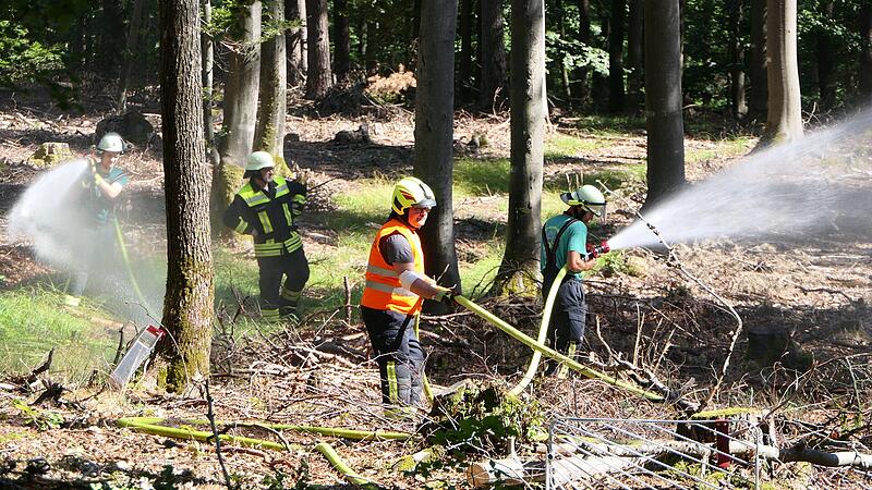 Waldbrand bei Dankenfeld Waldbrand bei Dankenfeld