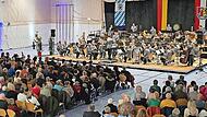 Das Heeresmusikkorps begeisterte sein Publikum