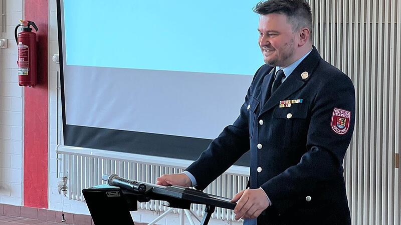 Vorsitzender Thomas Lay blickte zufrieden auf die Mitgliederentwicklung des Feuerwehrvereins.