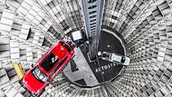 Turm der Autostadt in Wolfsburg
