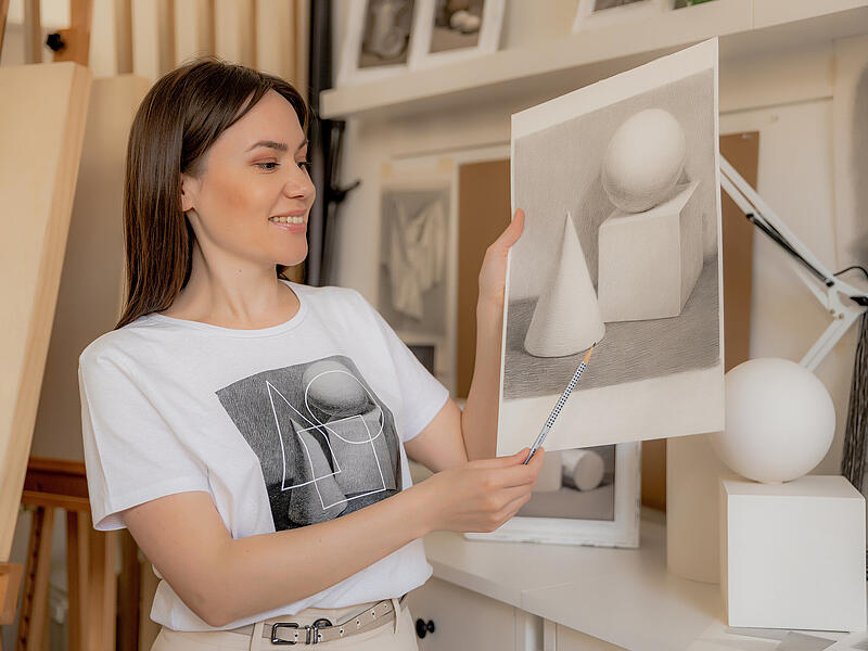 Nadine Smirnova in ihrem KunststudioForchheim & Fränkische Schweiz Nadine Smirnova in ihrem KunststudioForchheim & Fränkische Schweiz