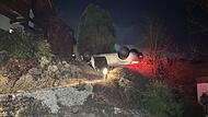 Unfall in Ludwigsstadt: Betrunken von der Fahrbahn abgekommen