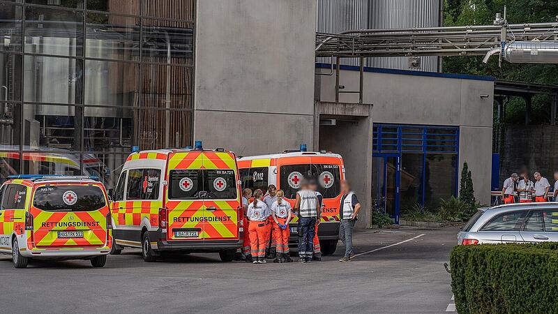 Bamberg: Großeinsatz in Brauerei - 13 Verletzte Bamberg: Großeinsatz in Brauerei - 13 Verletzte