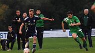Yanik Pragmann (links) vom FC Westheim setzte offensiv nur wenig Akzente, weil Untererthal stets aufmerksam war beim doch klaren 3:1-Sieg.