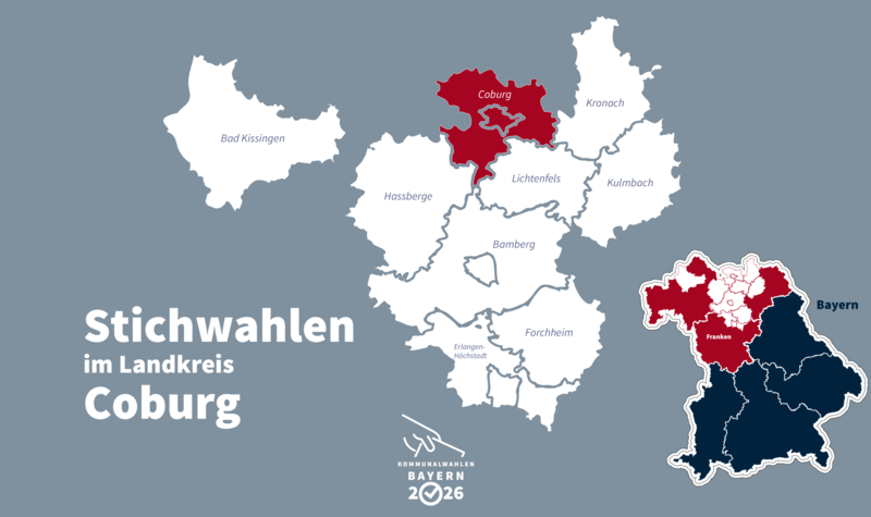 Kommunalwahl 2026: Stichwahlen in Coburg Kommunalwahl 2026: Stichwahlen in Coburg