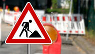 Schild Baustelle
