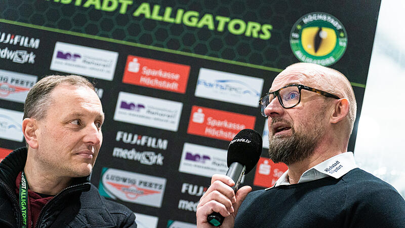 Höchstadt Alligators: Morgan Persson im Interview über die Saison Seine zweite Saison beim Höchstadter EC endete im Play-off-Achtelfinale: Morgan Persson (rechts) blickt auf die Saison 2025/26 zurück.
