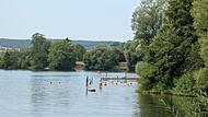 Badesee Ebensfeld: Der Zugang ist frei, nur Parken kostet.